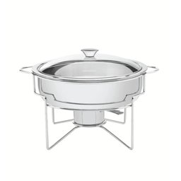 Rechaud Redondo 4,3 L em Aço Inox Banho Maria - 1