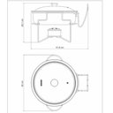 Ver imagem 4 de Rechaud Redondo 4,3 L em Aço Inox Banho Maria