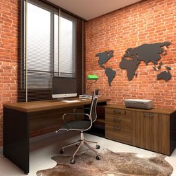 Mesa de Escritório em L 170cm Tampo 40mm Balcão e 3 Gavetas - 1