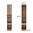 Ver mais imagens de Guarda-Roupa Casal 11 Portas 5 Peças Modulado Cairo Marrom/Cumaru