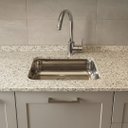 Ver imagem 1 de Pia Cozinha 180cm Arabesco Sobreposta Cuba Inox 14cm Funda:Arabesco