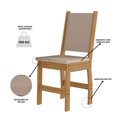 Ver imagem 3 de Kit Mesa de Jantar Bellagio 108x68 Cm com 4 Cadeiras Clara Freijo/savana