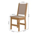 Ver imagem 6 de Kit Mesa de Jantar Bellagio 108x68 Cm com 4 Cadeiras Clara Freijo/savana