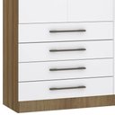 Ver imagem 4 de Guarda Roupa Queen Modulado Cp01 Delphi Avelã/branco L01 - Mpozenato