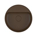 Ver imagem 3 de Cuba De Apoio Deca Slim 40X40 L.12040.M.22 Redonda Com Mesa Marrom Fosco