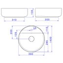 Ver imagem 5 de Cuba De Apoio Deca Slim 40X40 L.12040.M.22 Redonda Com Mesa Marrom Fosco