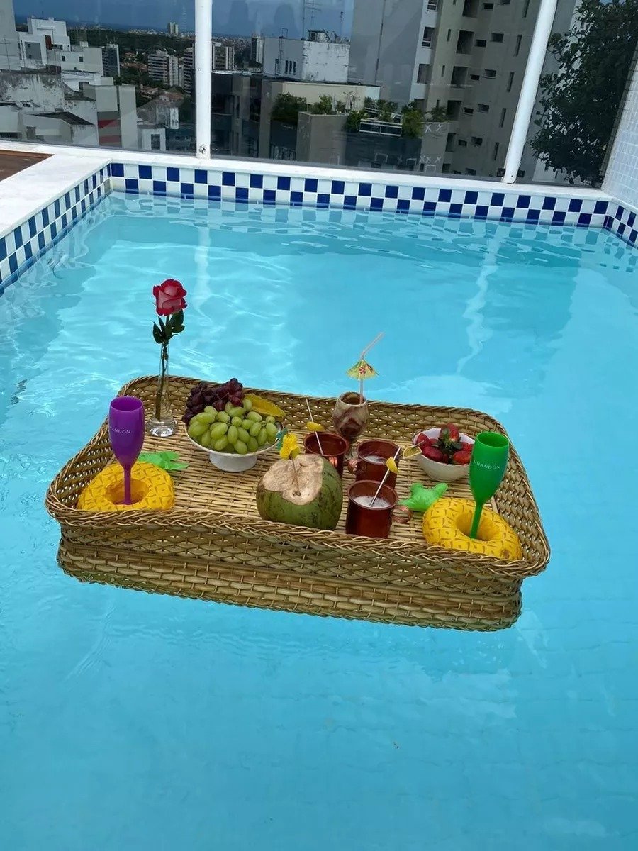 Bandeja Flutuante para Piscina