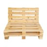 Sofá Pallet Em Pinus Com Encosto 2 Lugares Marrom - 3