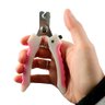 Kit com 01 Alicate para Cortar Unhas 01 Lixa Pets Cor Rosa - 4