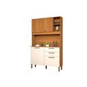 Ver imagem 7 de Armário para Cozinha 120cm Lume Compacto Robusto Pequeno para Apartamento 4 Portas com 2 Gavetas:off