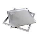 Ver imagem 2 de Tampa Tampão Chão Alumínio Fundido Simples Rebaixado 40x40cm