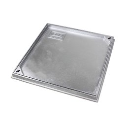 Tampa Tampão Chão Alumínio Fundido Simples Rebaixado 40x40cm - 1