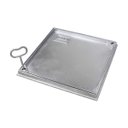 Ver imagem 3 de Tampa Tampão Chão Alumínio Fundido Simples Rebaixado 40x40cm