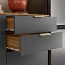 Ver imagem 7 de Cozinha Modulada Olga 8 Portas 2 Gavetas MDF-MDP 249.50cm Grafite Demóbile