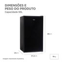 Ver imagem 4 de Frigobar Midea Inverter 93l Mdrd142fgd303 Preto Bivolt