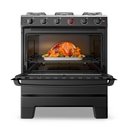 Ver imagem 3 de Fogão a Gás 5 Bocas Automático Ideal Super Preto Mesa Inox F51ap Esmaltec