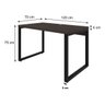Escrivaninha Mesa Escritório Home Office 1,20x0,70 Yon 40mm Terra Cota - 8