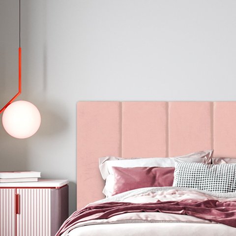 Cabeceira Cama Solteiro Box 1 Metro Moldura Estofada Varias Cores