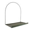 Ver imagem 2 de Prateleira Nicho Arco Verde Militar Metal Decorativa Retro Luxo Organizadora Moderna Livros Sala
