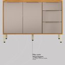Ver imagem 6 de Balcão para Cozinha 2 Portas 3 Gavetas para Pia 120cm Plena Amarelo/Cinamon/Nude Prime