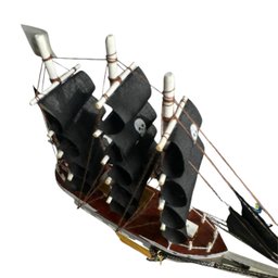 Barco Madeira Caravela Pirata Naus Veleiro Navio Decoração - 5