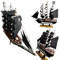Barco Madeira Caravela Pirata Naus Veleiro Navio Decoração - 2