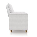 Ver imagem 6 de Poltrona de Amamentação Quarto Infantil com Puff Kate Pés Palito Bouclê Off White + Binde Amofada Ne