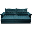 Ver imagem 5 de Sofá Retrátil e Reclinável 2,55m Molas Ensacadas Cama Inbox Big Space com Bordado 3d Velusoft
