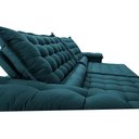 Ver imagem 4 de Sofá Retrátil e Reclinável 2,55m Molas Ensacadas Cama Inbox Big Space com Bordado 3d Velusoft