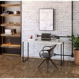 Mesa Industrial 120 Cm X 45cm Base de Metal e Tampo em Mdf – Design Moderno e Funcional - 4