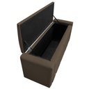 Ver imagem 3 de Calçadeira Baú Queen 160 Cm Para Cama Box Suede Marrom