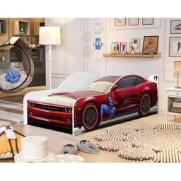Cama Infantil Carro Homem Aranha com Colchão - 2