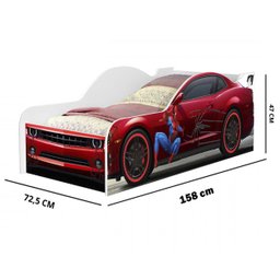 Cama Infantil Carro Homem Aranha com Colchão - 6