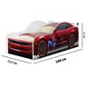 Cama Infantil Carro Homem Aranha com Colchão - 6