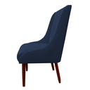 Ver imagem 2 de Cadeira Para Sala de Jantar Lizz Pés Palito Veludo Azul Marinho D'Classe Decor