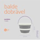 Ver imagem 3 de Balde Dobrável de Plástico 5 Litros - Simplo
