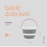 Balde Dobrável de Plástico 5 Litros - Simplo - 3