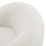 Poltrona Orgânica Giratória Living Glee Bouclê Off White - Desk Design - 11