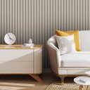 Ver imagem 1 de Papel de Parede Adesivo Ripado Bronze Clássico Fino Gh Papel de Parede 2,8m