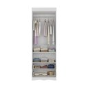 Ver imagem 5 de Guarda-roupa Infantil 62cm 2 Portas com Vidro e 2 Gavetas Doçura Multimóveis Mp4491 Branco