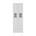 Ver imagem 7 de Guarda-roupa Infantil 62cm 2 Portas com Vidro e 2 Gavetas Doçura Multimóveis Mp4491 Branco