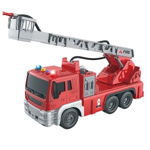 Carro Fricçao Bombeiro Som e Luz Resgate Dm Toys Dmt6853