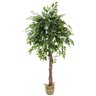 Árvore Planta Artificial Fícus Volumosa para Vaso Decorativo Toque Verde Realista Permanente - 1