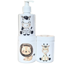 Ver imagem 5 de Kit Higiene Baby Safari 3 Pçs - Tampa com Trava - Plástico