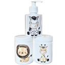 Ver imagem 3 de Kit Higiene Baby Safari 3 Pçs - Tampa com Trava - Plástico