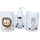 Ver imagem 4 de Kit Higiene Baby Safari 3 Pçs - Tampa com Trava - Plástico
