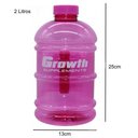 Ver imagem 5 de Garrafa Galao Agua 2 Lts Academia Treino Musculaçao Growth R