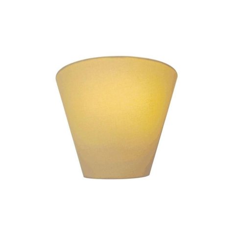Arandela Retro Cone Md-2001 Cúpula em Tecido 25-26x13cm Algodão Crú - Bivolt