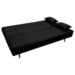 Sofá Cama Silver Reclinável Corano Preto - Star Confort - 4