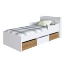 Ver imagem 7 de Cama Solteiro Infantil com 2 Baus e Gavetão Branco Mel